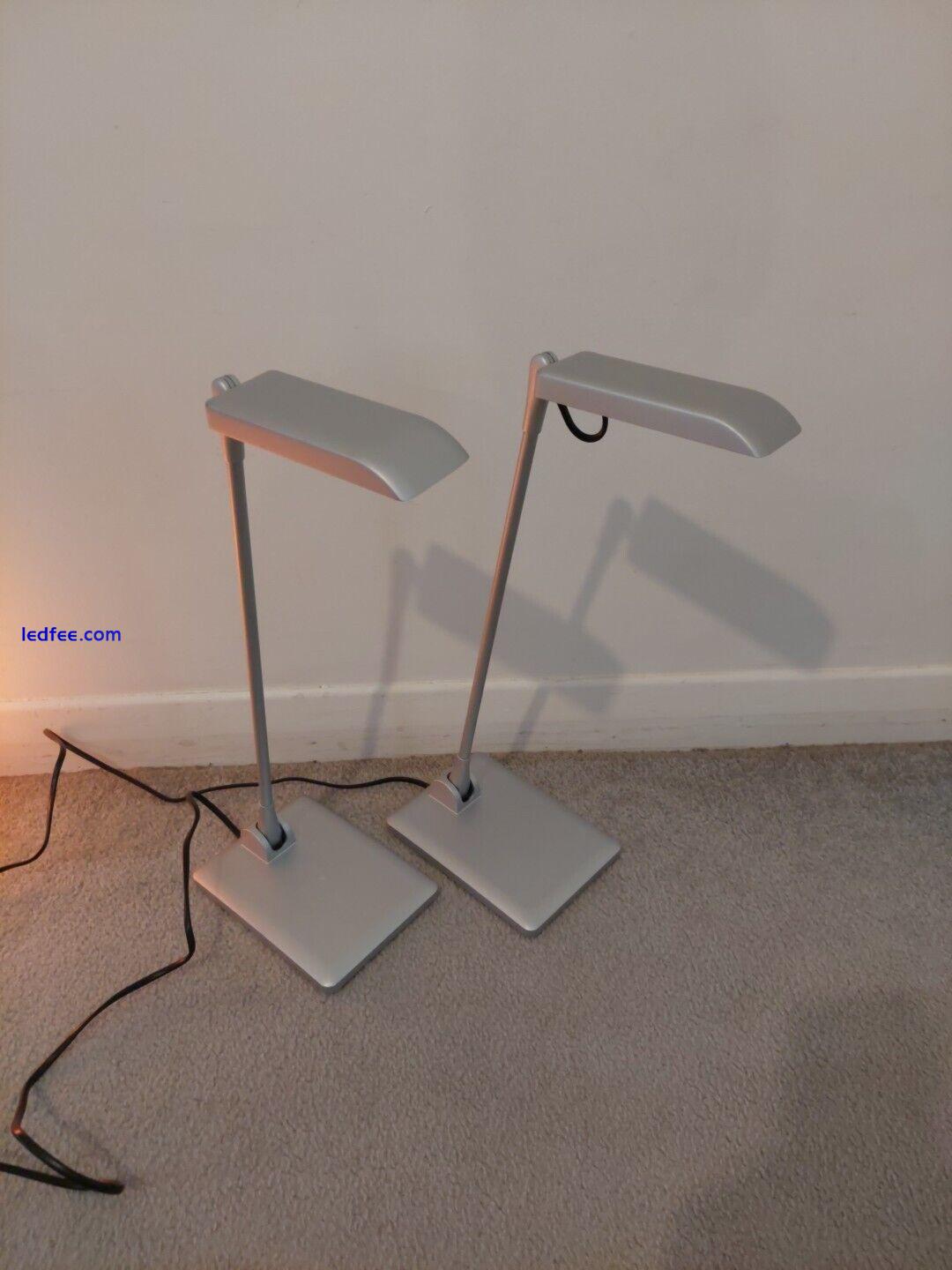 Pair of LUXO LED table Lamps. Adjustable  Heads. 0 