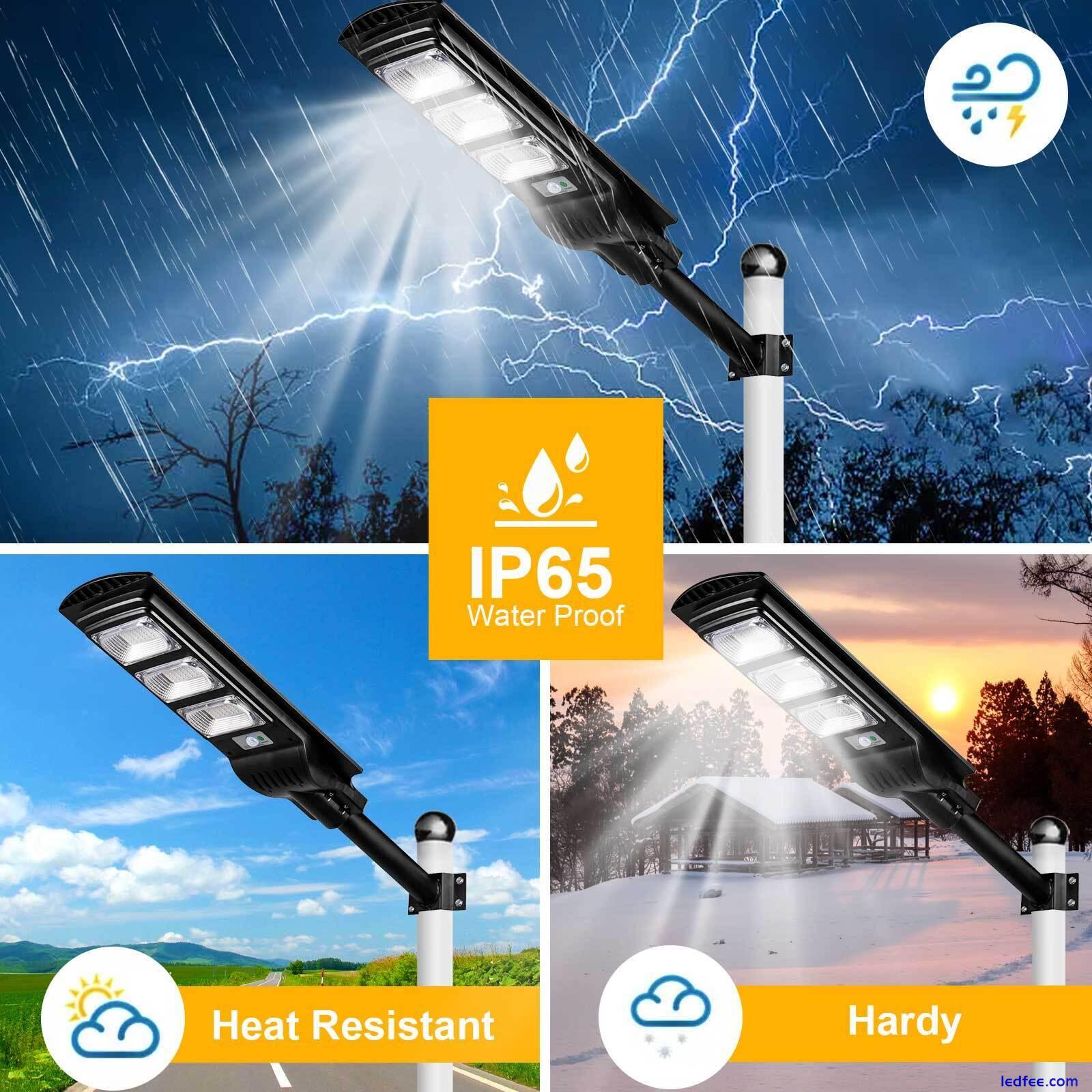 Commercial Solar Street Flood Light LED Lamp Outdoor Area Dusk To Dawn Wall Lamp 4 