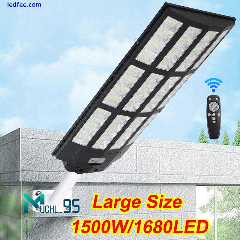 Commercial LED Solar Street Light Flood Lamp Outdoor Area Dusk To Dawn Wall Lamp 0 