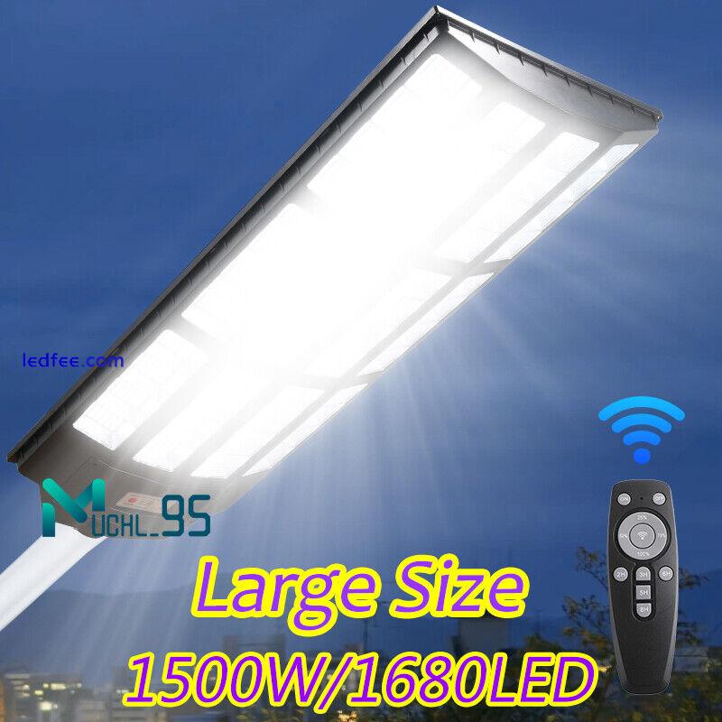 Commercial LED Solar Street Light Flood Lamp Outdoor Area Dusk To Dawn Wall Lamp 2 