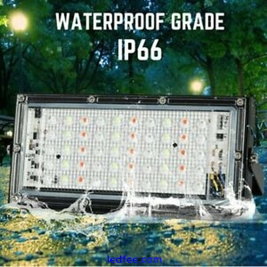 50W LED Security Floodlight Flood Light Garden Lamp Waterproof Street Light 220V 1 