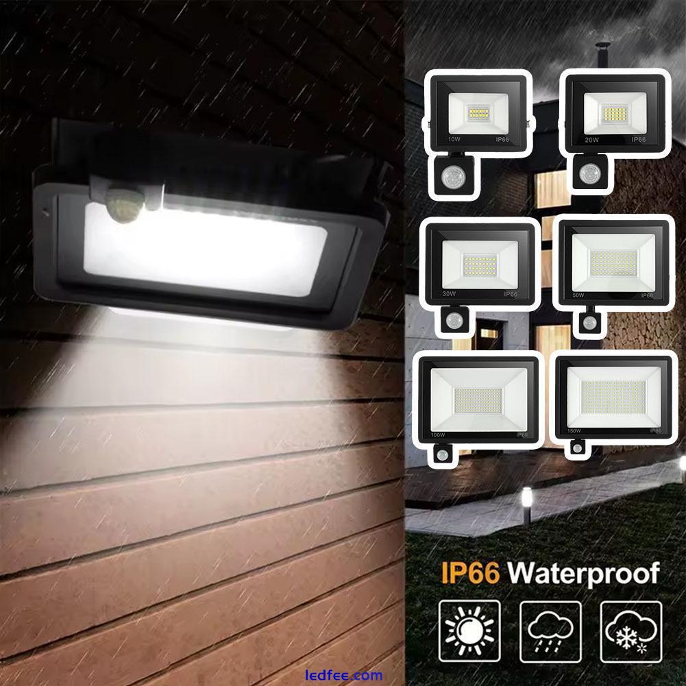 10W-150W Outdoor LED Floodlight PIR Motion Sensor Garden Flood Security Light R0 0 