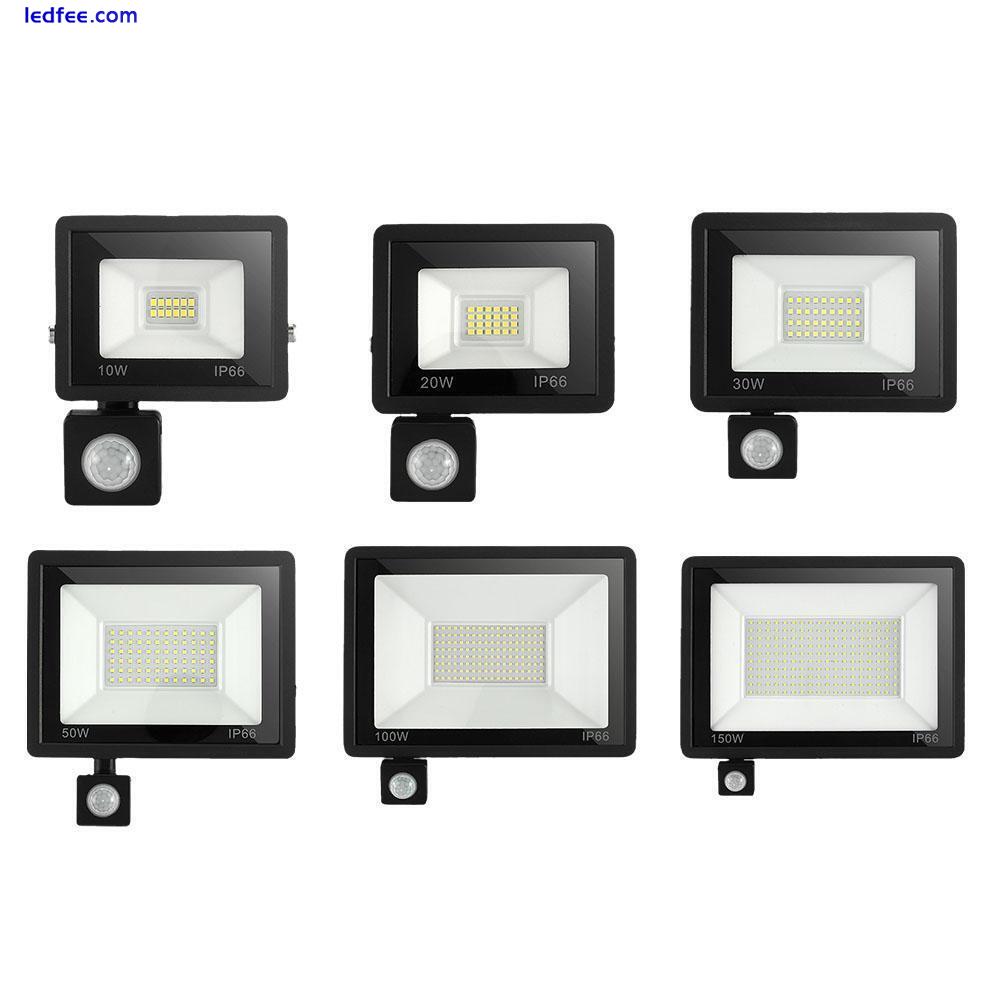 10W-150W Outdoor LED Floodlight PIR Motion Sensor Garden Flood Security Light R0 4 