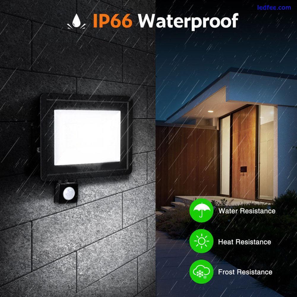 10W-150W Outdoor LED Floodlight PIR Motion Sensor Garden Flood Security Light R0 1 