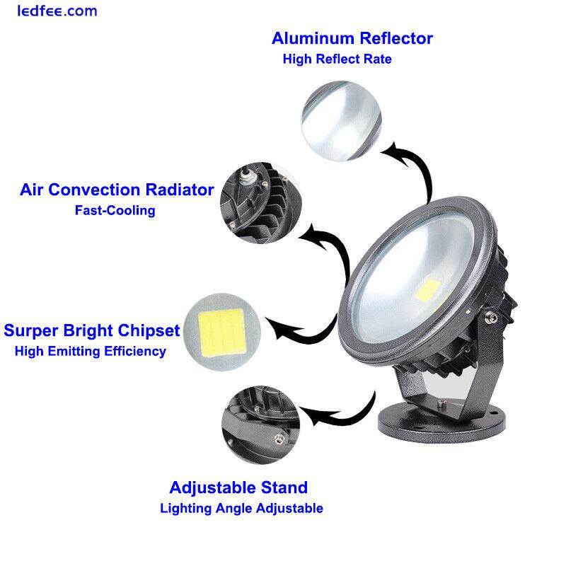 High Power LED Flood Light Waterproof Adjustable Outdoor Project Lamp Stage Road 1 