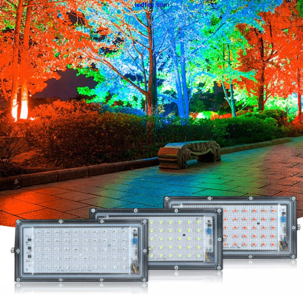 50W Led Flood Light Outdoor Garden Yard Spotlight Blue Red Green Party Bar Lamp  1 