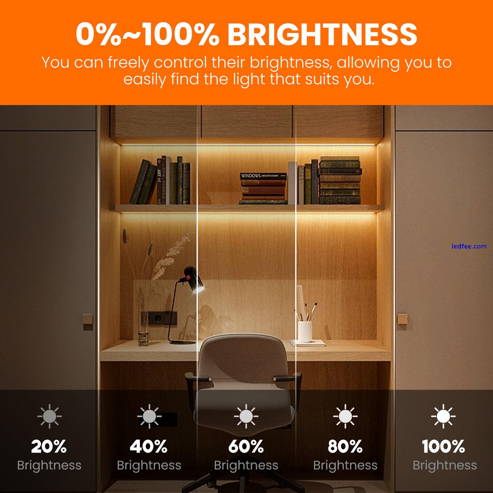 240V Dimmer LED Strip Lights High Density Waterproof Tape Cabinet Kitchen Light 4 