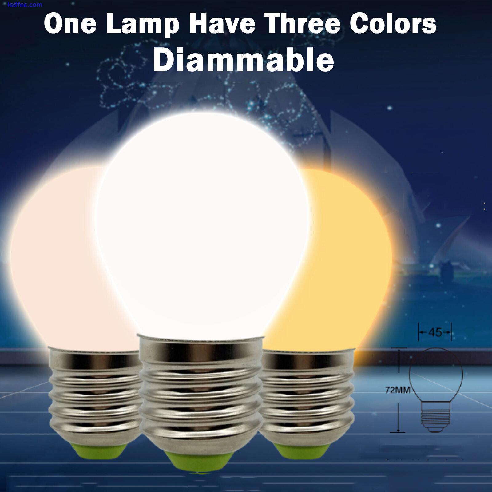 Dimmable LED Globe Bulb E26 E27 B15 B22 E14 E12 3W 110-220V Color Change Lamp LM 1 