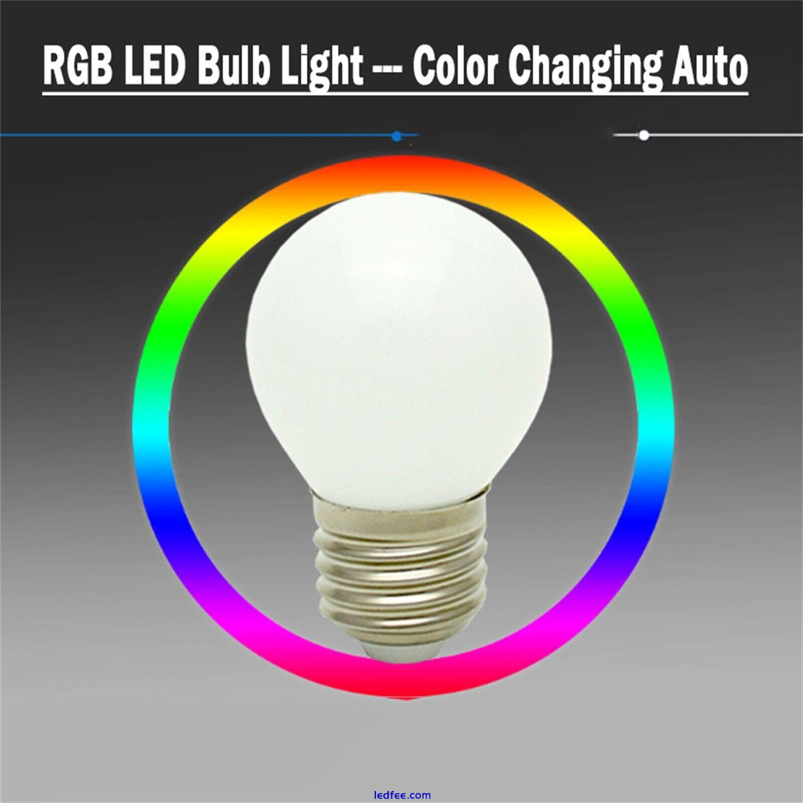 Dimmable LED Globe Bulb E26 E27 B15 B22 E14 E12 3W 110-220V Color Change Lamp LM 2 