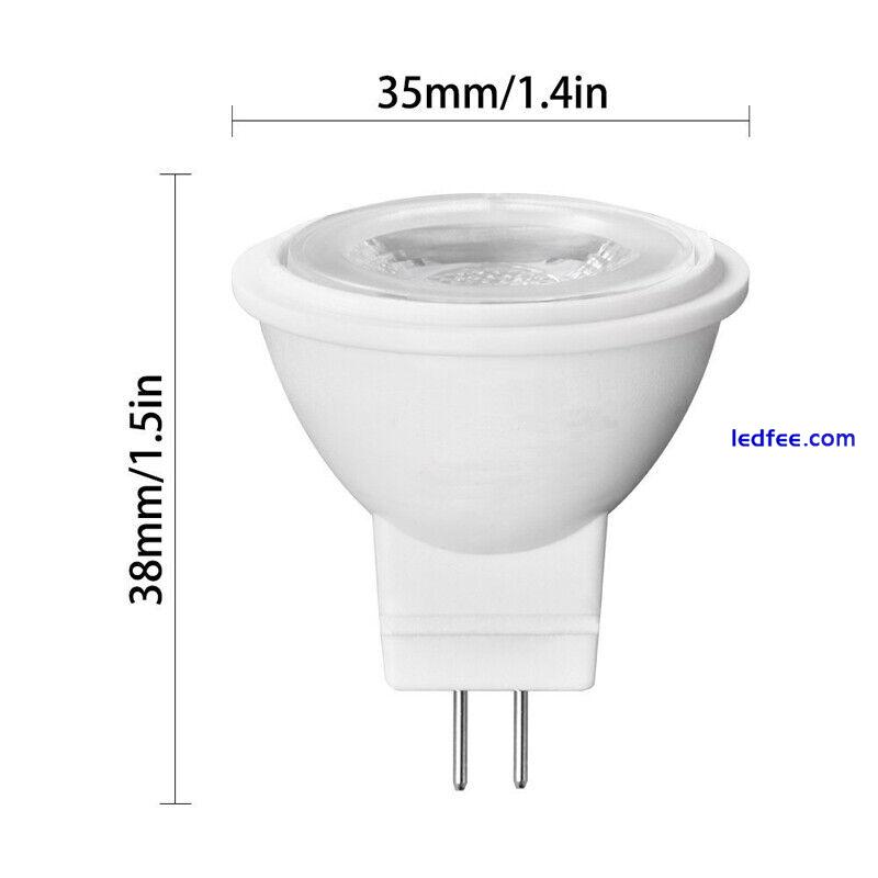 Dimmable MR11 LED Spotlight Bulb 3W GU4 2835 SMD AC/DC 12V 24V AC 220V 0 