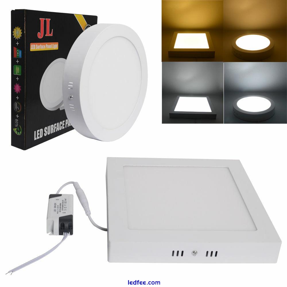 Dimmable 9W 15W 21W Surface Mounted LED Ceiling Downlight Panel Light Fixture HR 1 