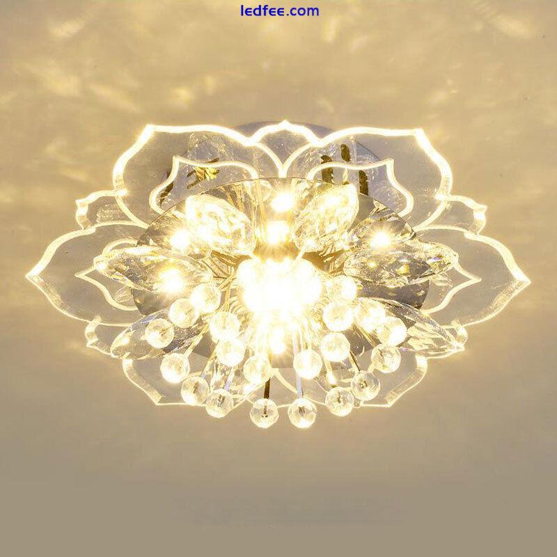 20cm 9W Modern Crystal LED Ceiling Light Fixture Hallway Pendant Lamp Chande  WB 2 