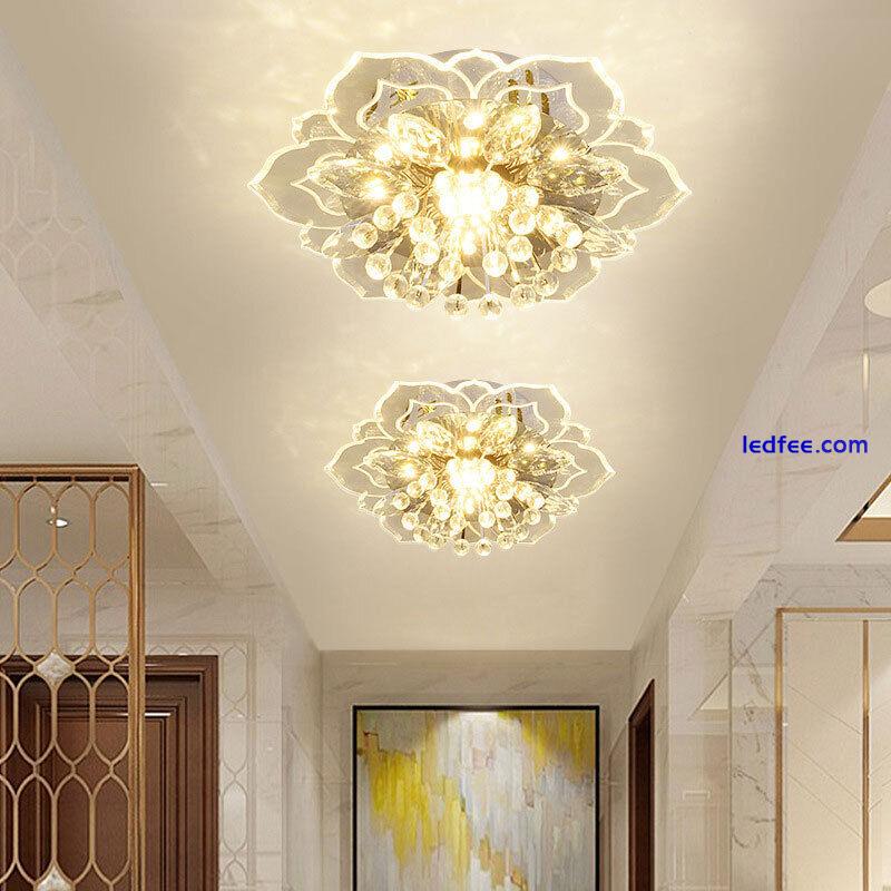 20cm 9W Modern Crystal LED Ceiling Light Fixture Hallway Pendant Lamp Chande  WB 0 