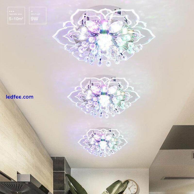 20cm 9W Modern Crystal LED Ceiling Light Fixture Hallway Pendant Lamp Chande  WB 1 