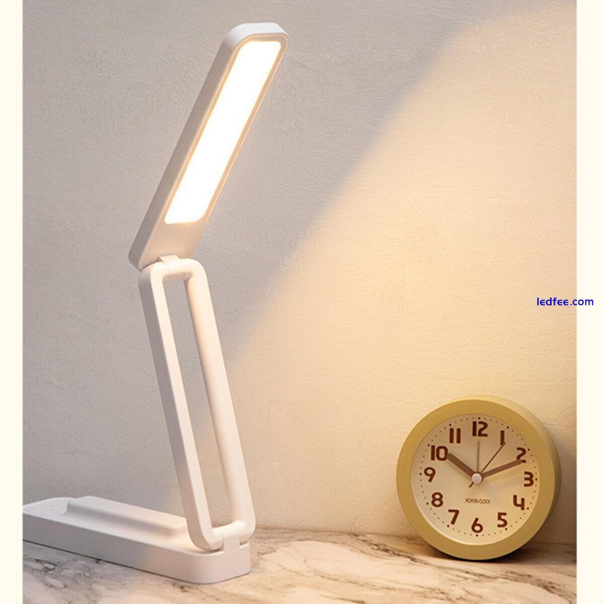 Flexible Foldable LED Desk Lamp Adjustable Folding Bed Reading Table Study Light 0 