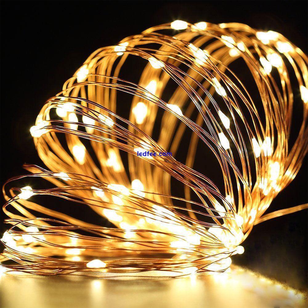 20/30/50 LED Battery Micro Rice Wire Copper Fairy String Lights Party white/RGB 1 
