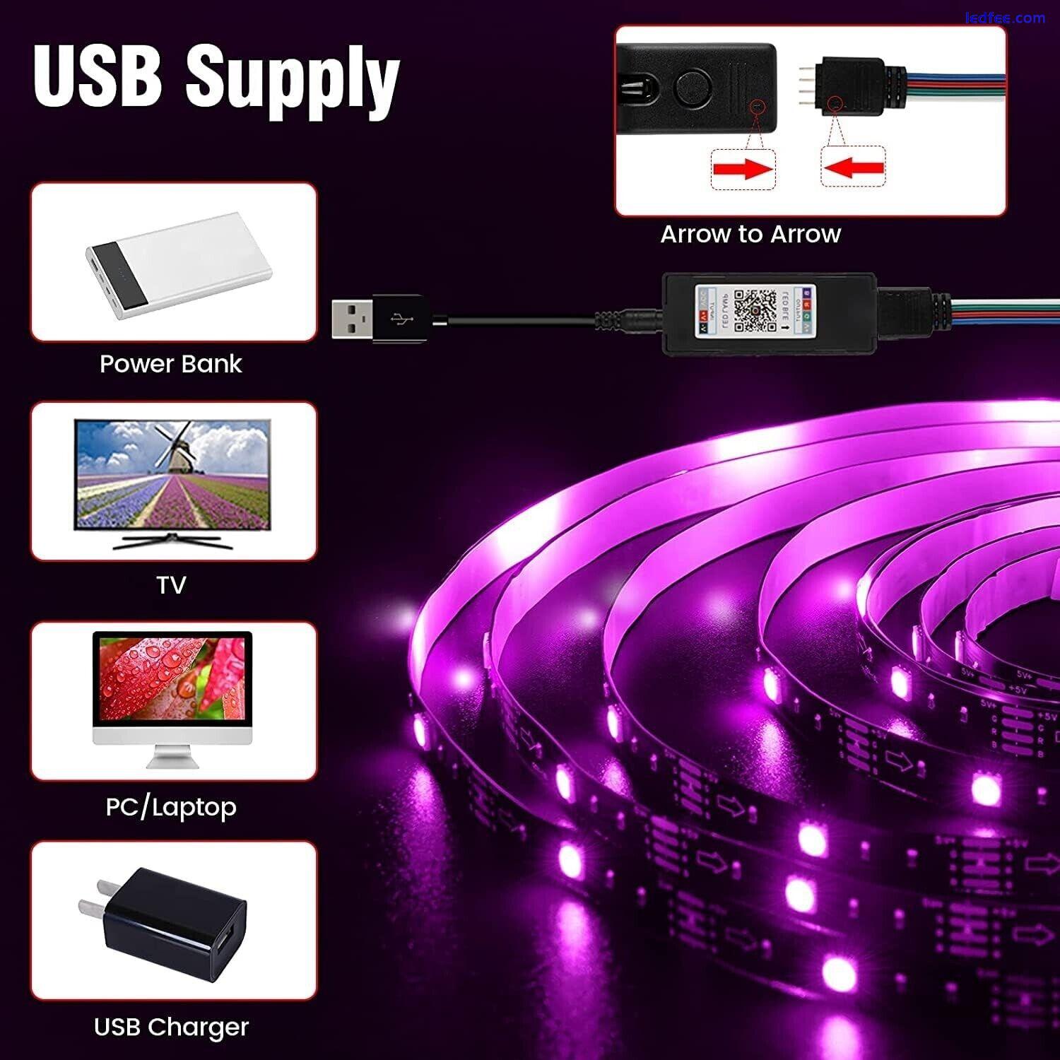 LED Strip Light 5M/16.4 ft, RGB LED Lights for Kitchen, Party, TV with Remote 0 