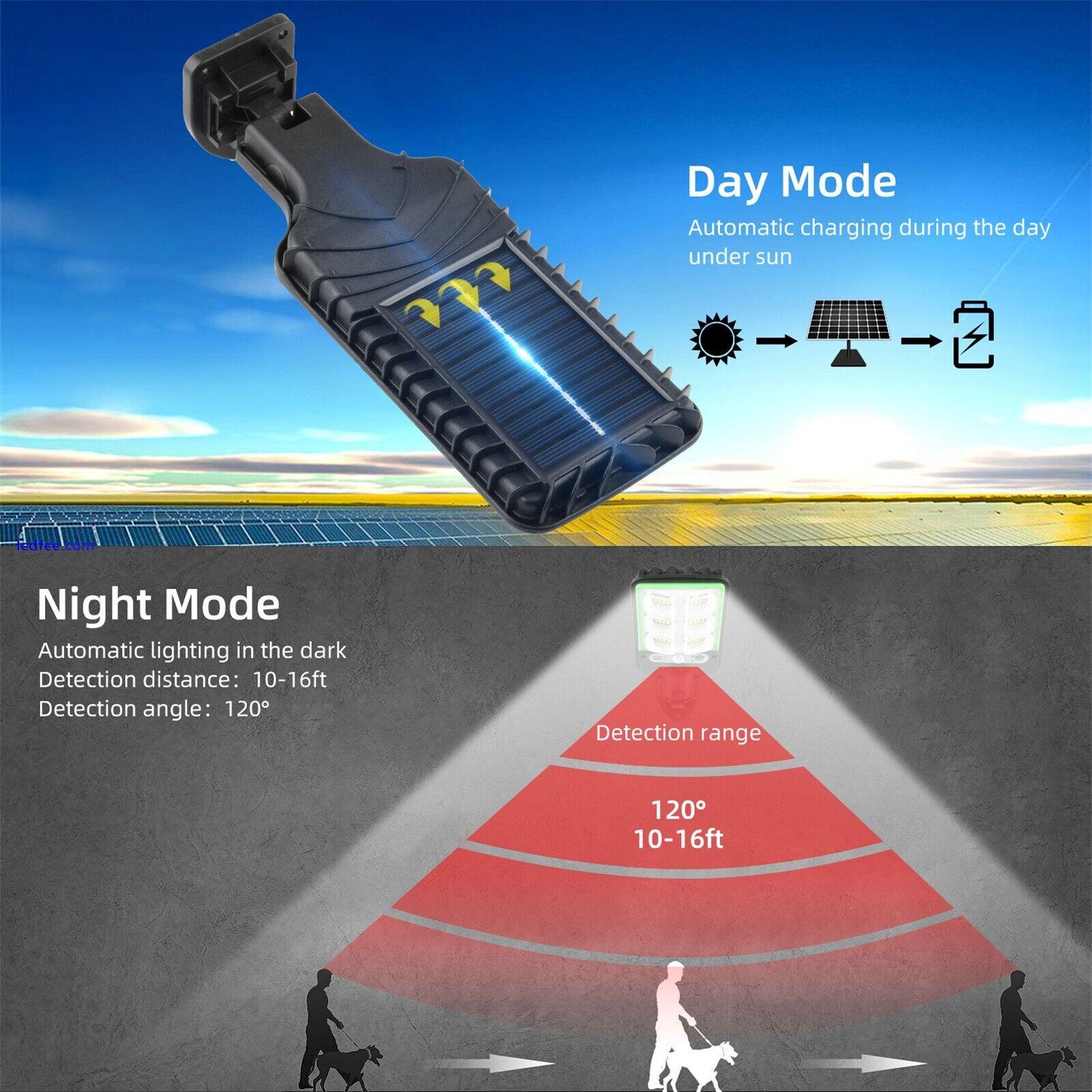 Solar Wall Lights 78 LED Street Light Security Flood Lamp Motion Sensor Outdoor 5 