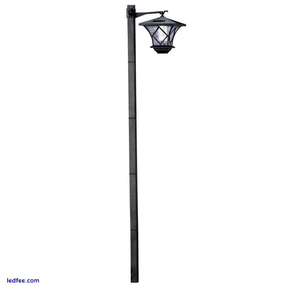 NEW! SOLAR STREET LED LAMP POST - 2 MOUNTS - 5' TALL! SET AT MULTIPLE HEIGHTS 0 