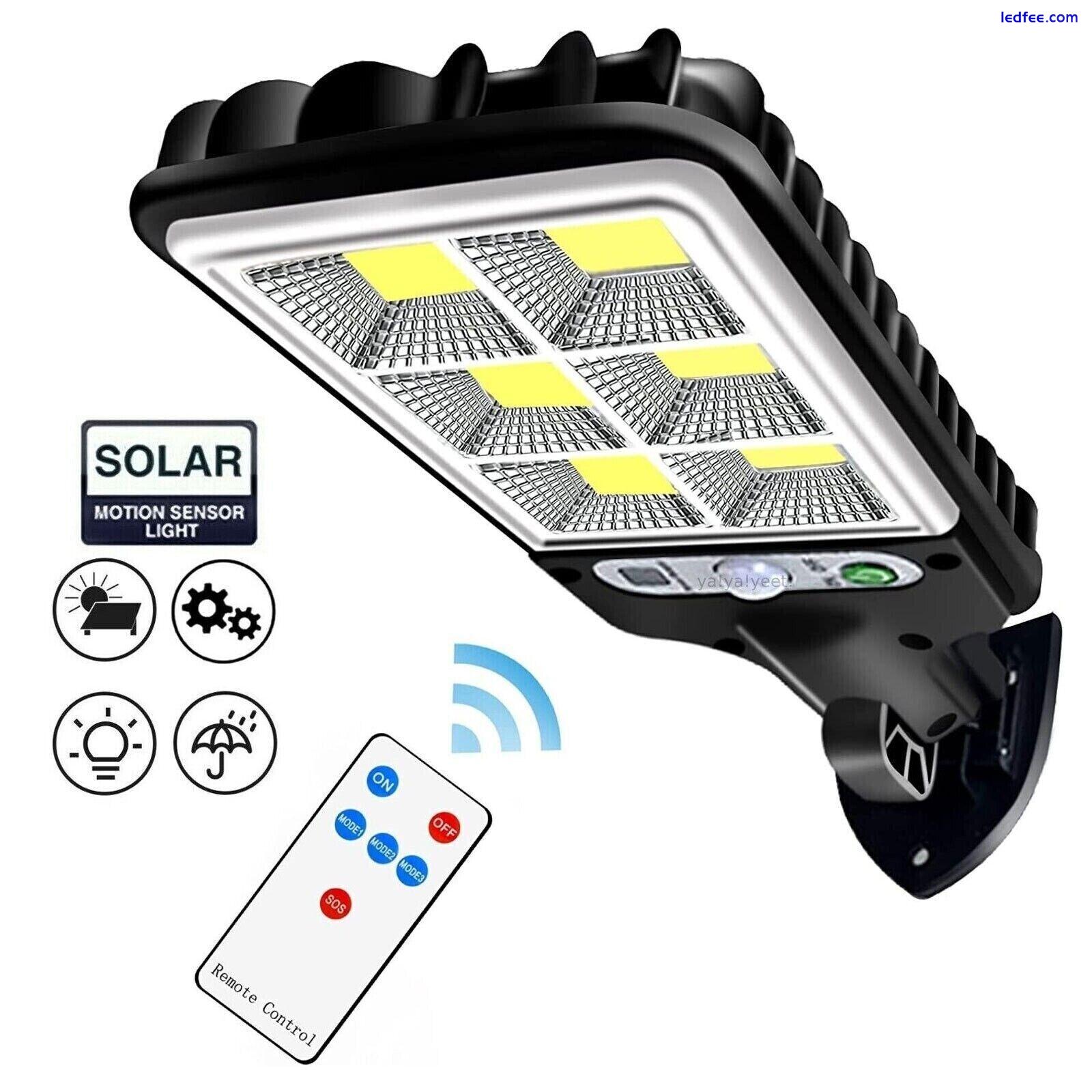 Outdoor Solar Wall LED Light PIR Motion Sensor Security Street Lamp Bright 5 