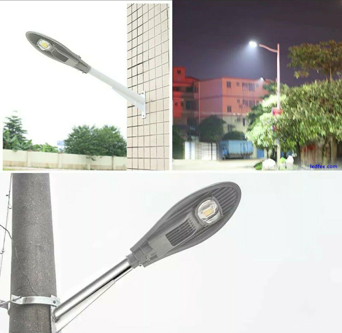 LED Street Light Fixture Waterproof Outdoor Lamp Garden Daylight white 6000k 5 