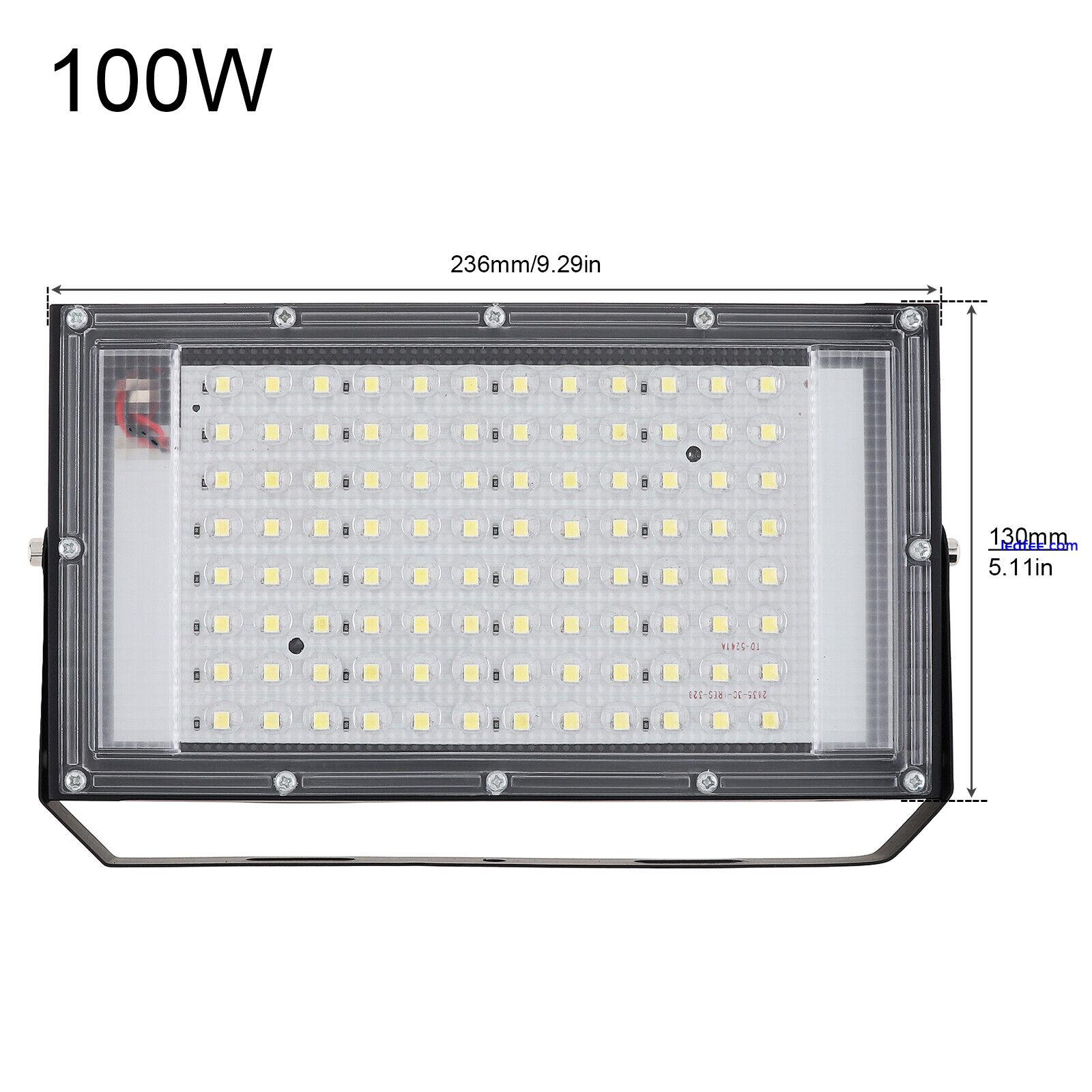 1pc 50W / 100W 12V LED Flood Light Outdoor Security Garden Yard Spotlight Lamp 1 