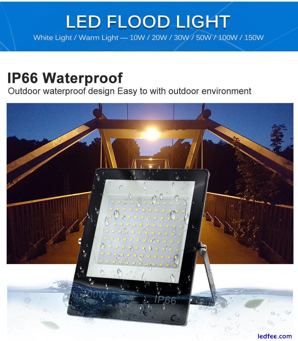 LED Flood Lamp IP66 Waterproof Outdoor Lighting LED Spotlight Wall Floodlights 1 