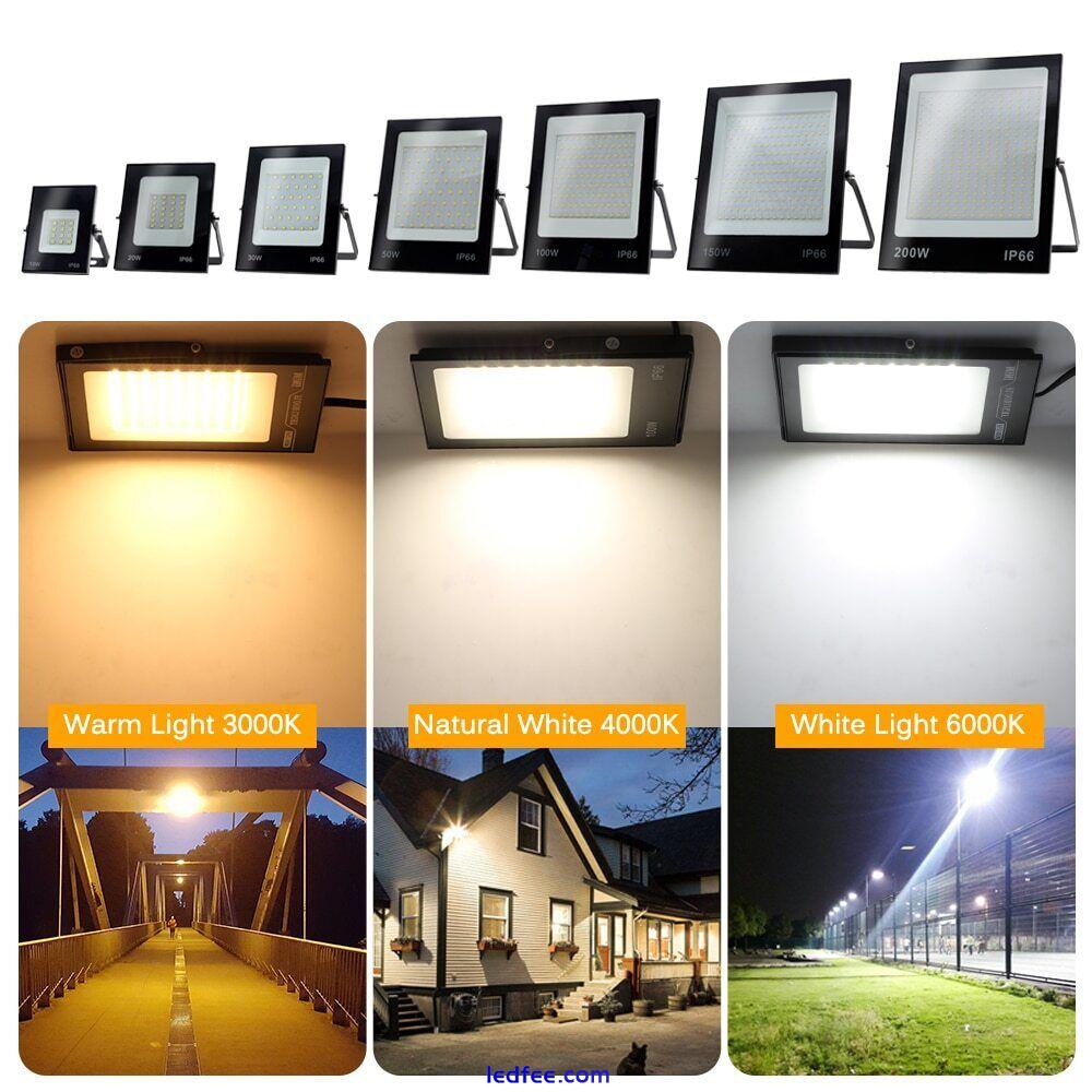 LED FloodLight 50-200W High Brightness Spotlight IP66 Waterproof Wall Lamp 220V 0 