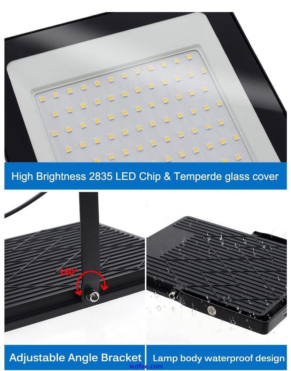LED FloodLight 50-200W High Brightness Spotlight IP66 Waterproof Wall Lamp 220V 5 