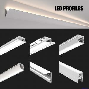 1M 2M LED Profile Aluminium Channel Extrusion Housing Track For LED Strip Light