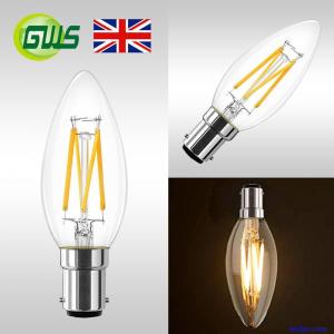 Dimmable 4W B15 Small Bayonet LED Candle Filament Light Bulb Industrial Vintage