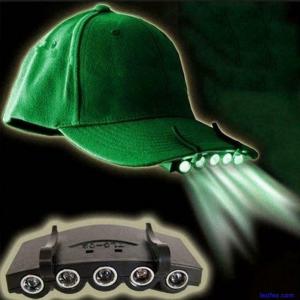 Outdoor Hot Clip On 5LED Head Cap Hat Light Head Lamp Fishing Camp Torch Nice