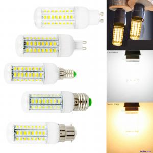 E14 E27 B22 G9 LED Corn Light Bulbs Base Socket White Lamp 6W 12W 15W 220V 240V