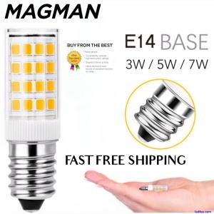 E14 LED  Light Bulb3W,5W,7W WARM WHITE Replacement For E14 Halogen Capsule Bulbs
