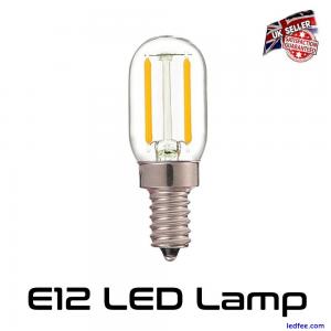 E12 LED Bulb Filament Retro Lamp 1w (10w) Small Screw 240V Warm White Light