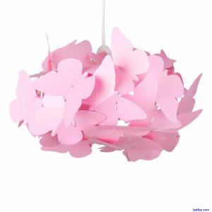 Girls Bedroom Light Shade Lamp Ceiling Pendant Lampshade Pink Butterfly Shade