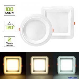 Round & Square Recessed Ceiling LED Panel Down Lights Backlit Exclusive Design