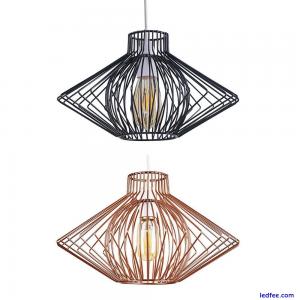 Ceiling Light Shade Industrial Metal Pendant Lampshade Living Room LED Bulb