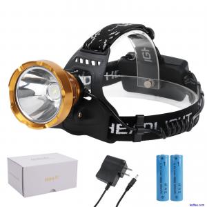 BORUIT 3000LM Camping Headlight Headlamp Torch LED USB Rechargeable Waterproof