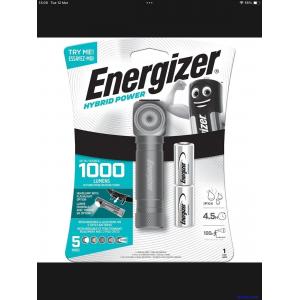 Energizer 1000 Lumens Hybrid Power Rechargeable Or Battery Headlamp Head Torch