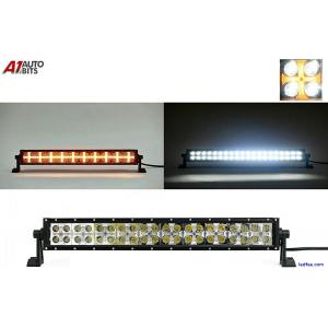 Led Spot Light Bar 21" 120w Flash Amber Cross Drl Light Dual Function 12-24V