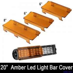 20" Inch Snap on Amber LED Light Bar Cover for Jeep Truck Offroad ATV 120W