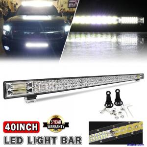 40inch Ultra thin LED Light Bar Spot Flood Beam Driving Offroad SUV Single Row