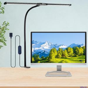 Desk Lamp for Office Home - LED Reading Light 160 LEDs with Clamp Table Lamps...