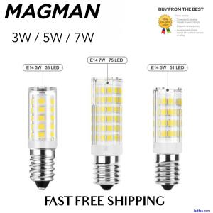 LED Light Bulb E14 3|5|7W Warm White for Kitchen Range Hood Chimney Fridge A*