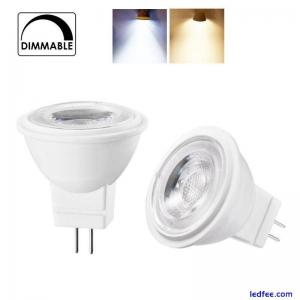 Dimmable MR11 LED Spotlight Bulb 3W GU4 2835 SMD AC/DC 12V 24V AC 220V