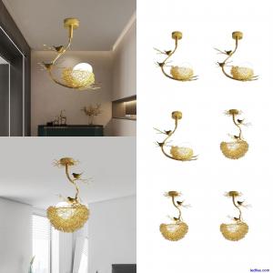 Bird Nest Chandelier Light Cei...