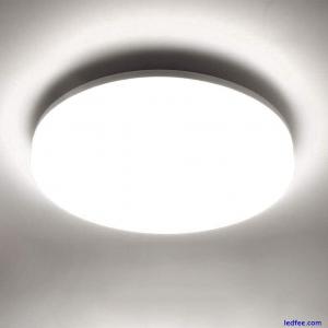 5000K LED Ceiling Light Flush Mount 18W 1650LM Round LED Ceilin (Daylight White)