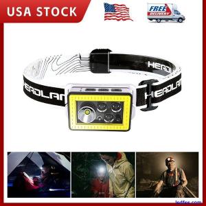 LED Waterproof & USB Rechargeable Head Lamp, 12 Light Modes