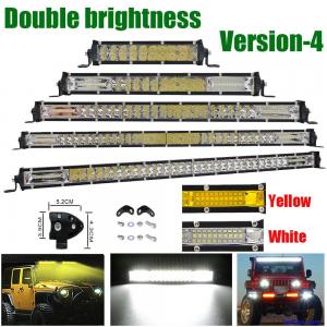 7 13 20 25 32 38 45 50 inch 480W Slim Offroad LED Work Light Bar Fog Driving SUV